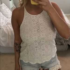 Lace tank top